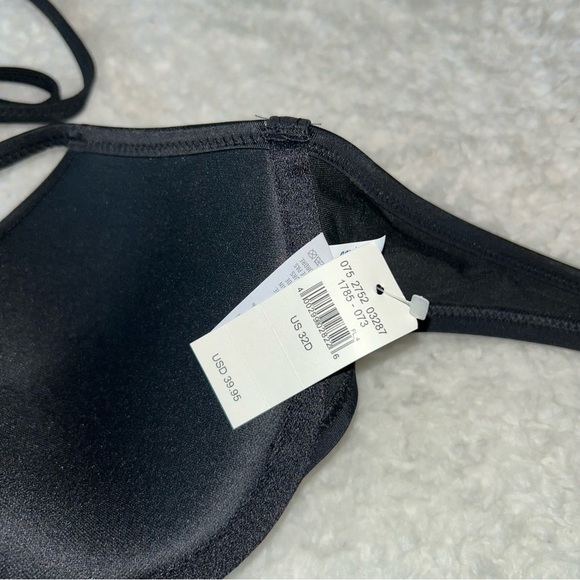 Aerie Push Up Underwire Black Bikini Top 32D NWT - Picture 4 of 4